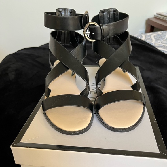 NWT Nine West Women’s Ankle Strap Leather Sandals, Sz: 7M - Picture 7 of 10